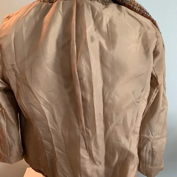 KASPER. Multicolor Tweed Women's Jacket. Size 14. - Picture 5 of 6